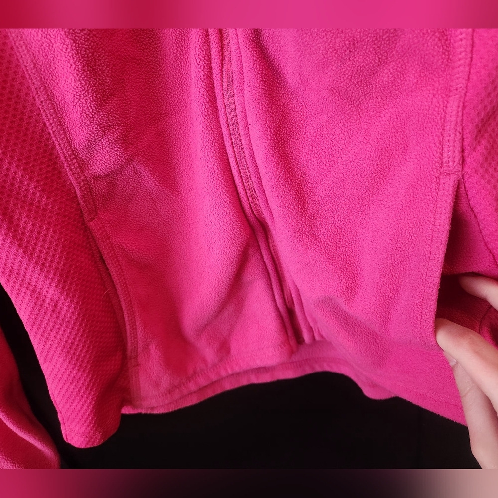 Womens Everlast pink fleece zip up~size M - Picture 4 of 5